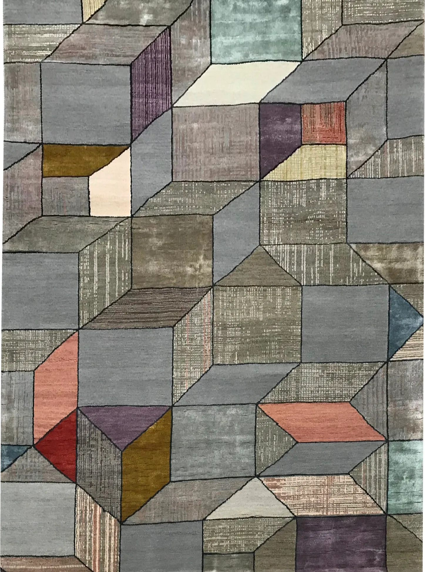 Ковер ручной работы Square Geometry