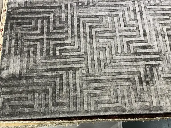 Ковер ручной работы Viscose Geometry