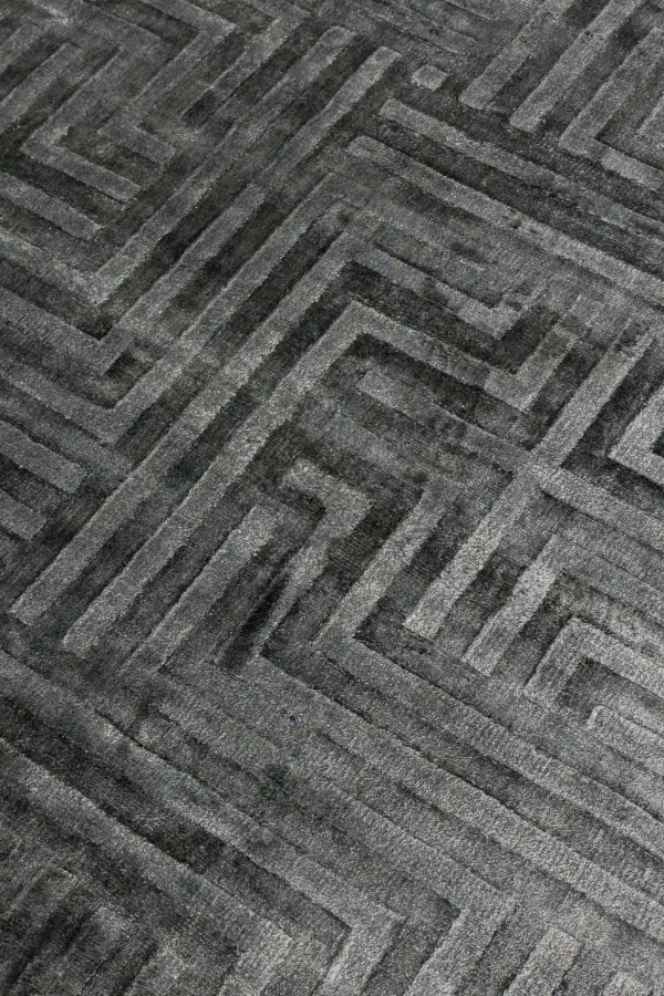 Ковер ручной работы Viscose Geometry