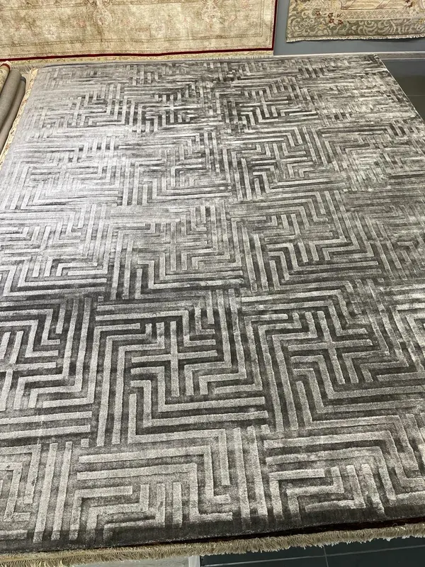 Ковер ручной работы Viscose Geometry