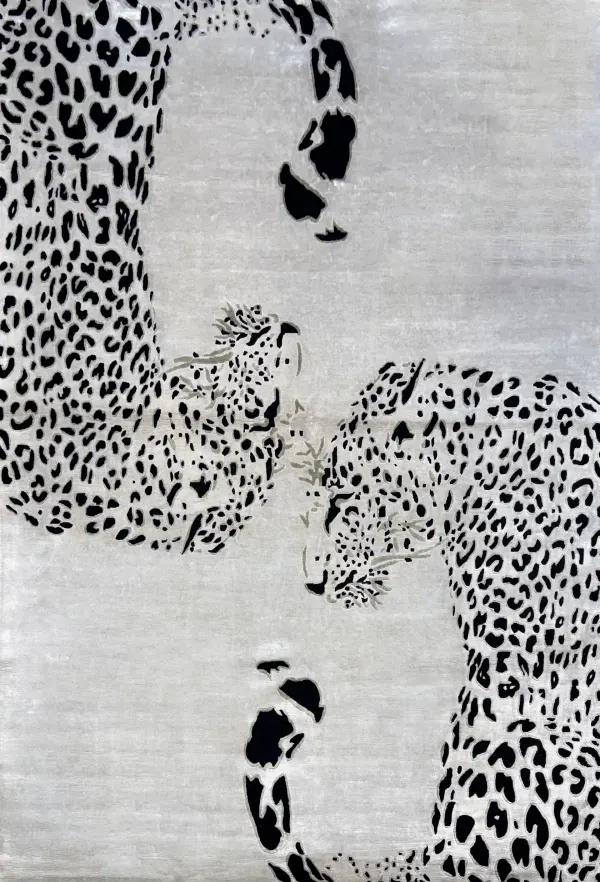 Ковер ручной работы Moonlit Leopard