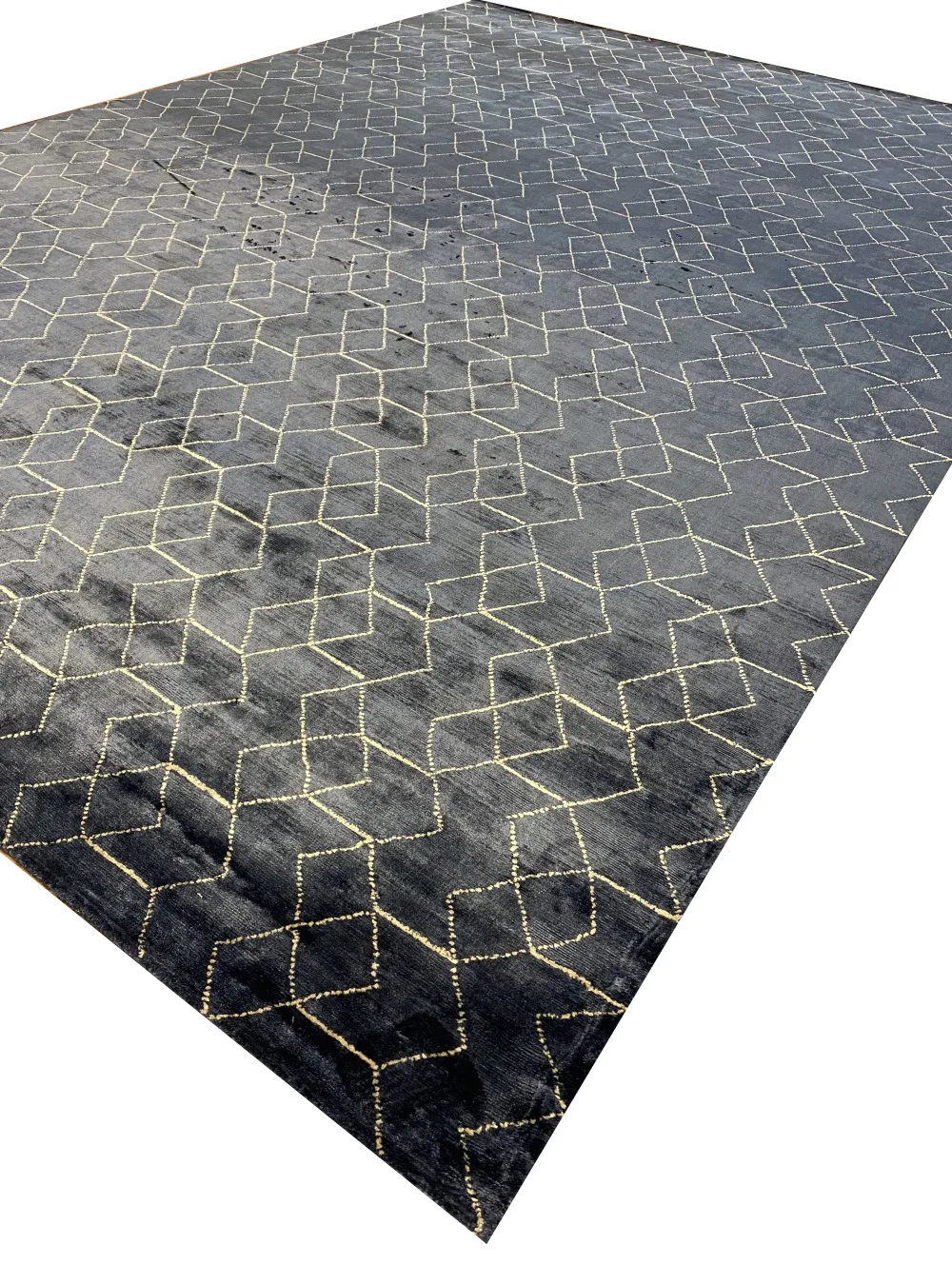Ковер ручной работы Viscose Geometry
