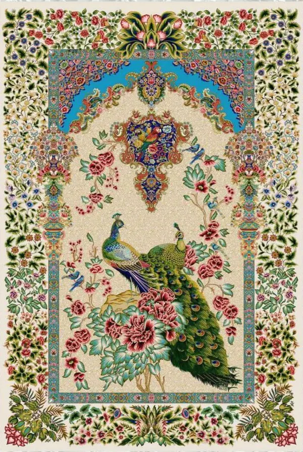 Ковер машинной работы Peacock Garden