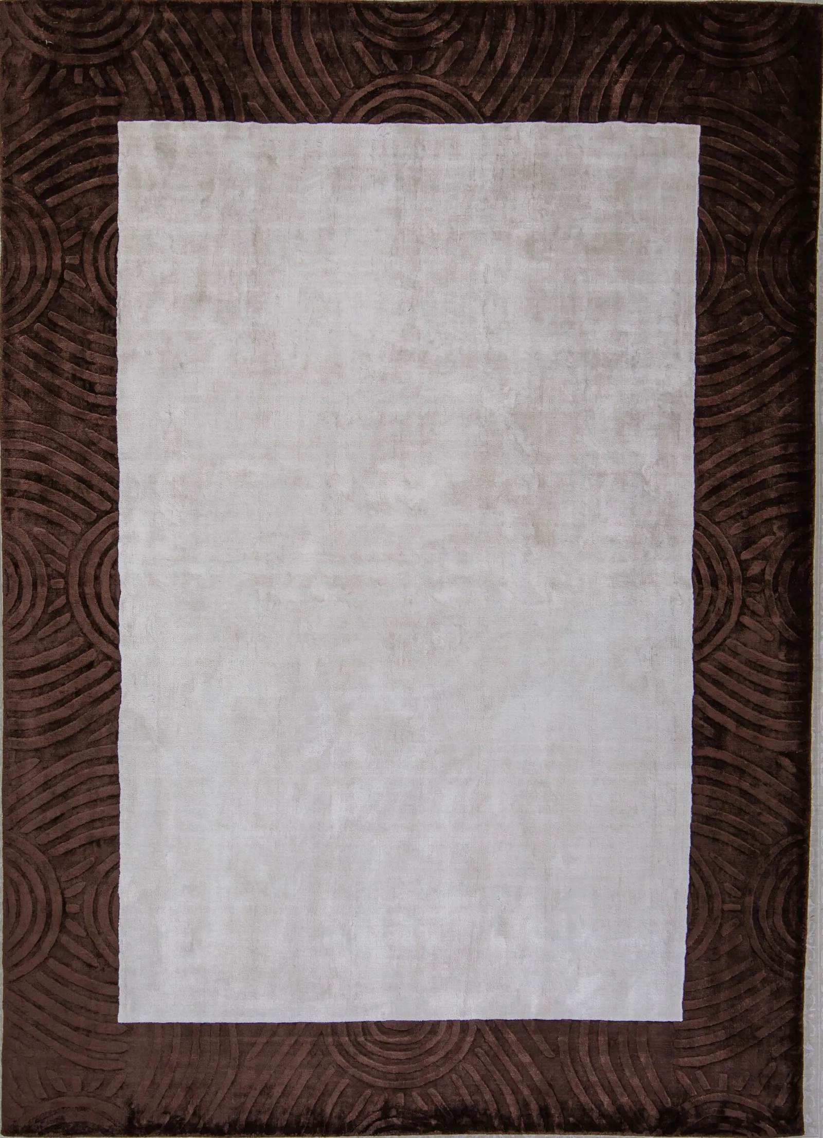 Ковер ручной работы Carving WhiteBrown