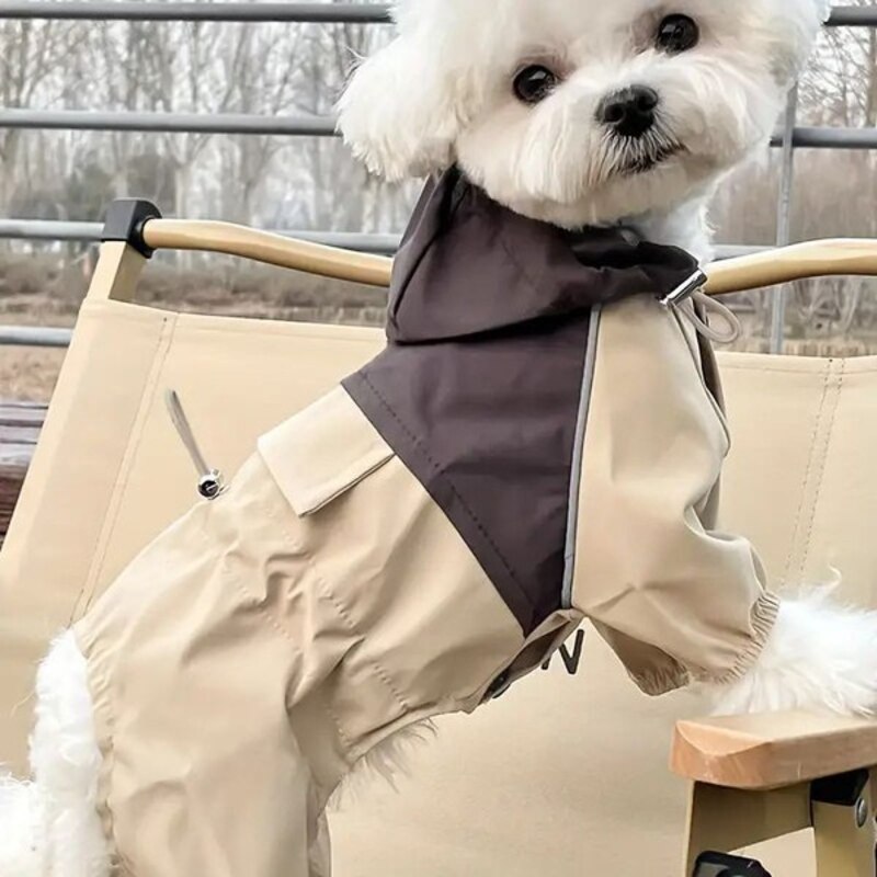Waterproof raincoat for dogs with hood buy on OZON at a low price (2839997140)