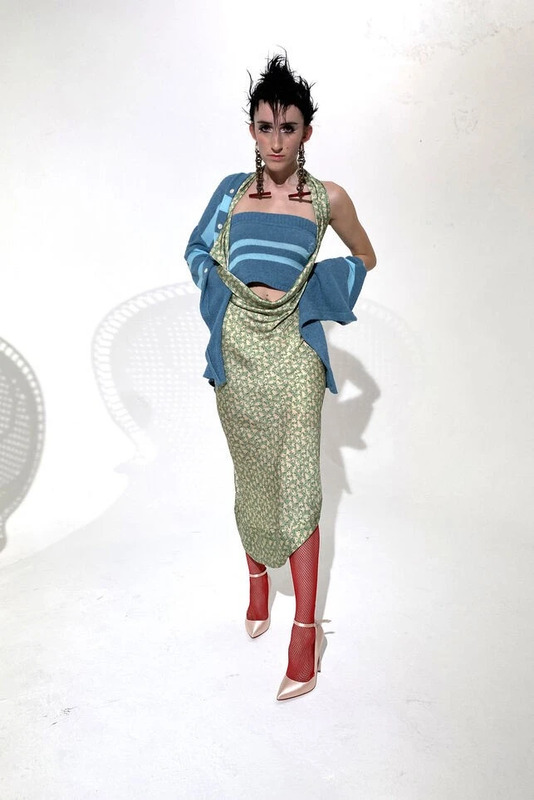 A look from the Andreas Kronthaler for Vivienne Westwood Spring/Summer 2021 collection.