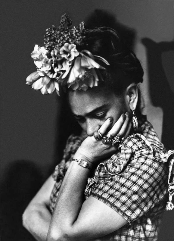 A portrait of Mexican artist Frida Kahlo.