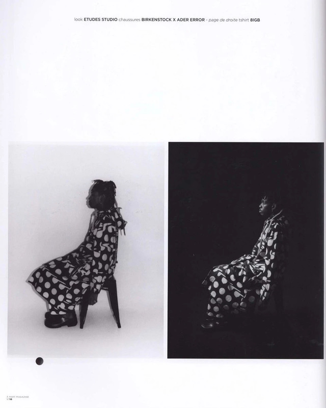 Look by Études Studio with Birkenstock x Ader Error shoes from A Part Magazine.