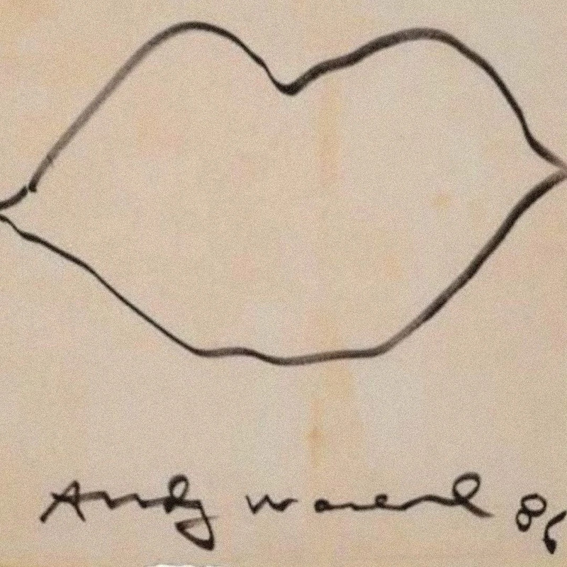 Lips, a 1986 drawing by Andy Warhol.