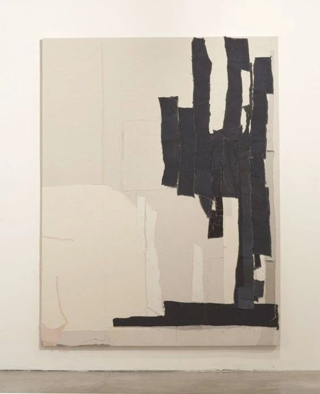 Untitled (2011), a sewn fabric work by artist Sergej Jensen.