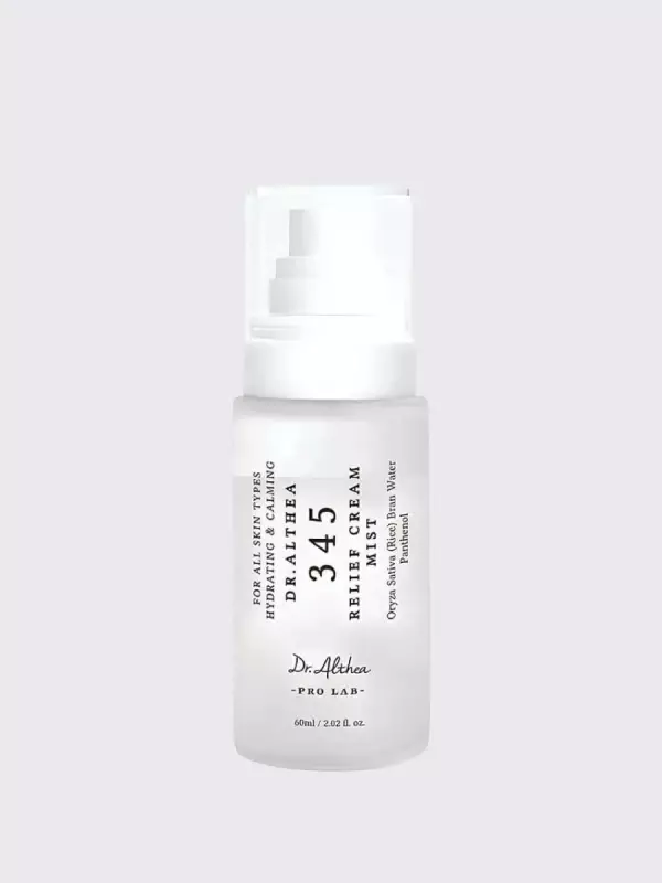 Two-phase cream mist for face with rice extract TRAVEL Dr.Althea 345 Relief Cream Mist 🖤 Buy in the online store