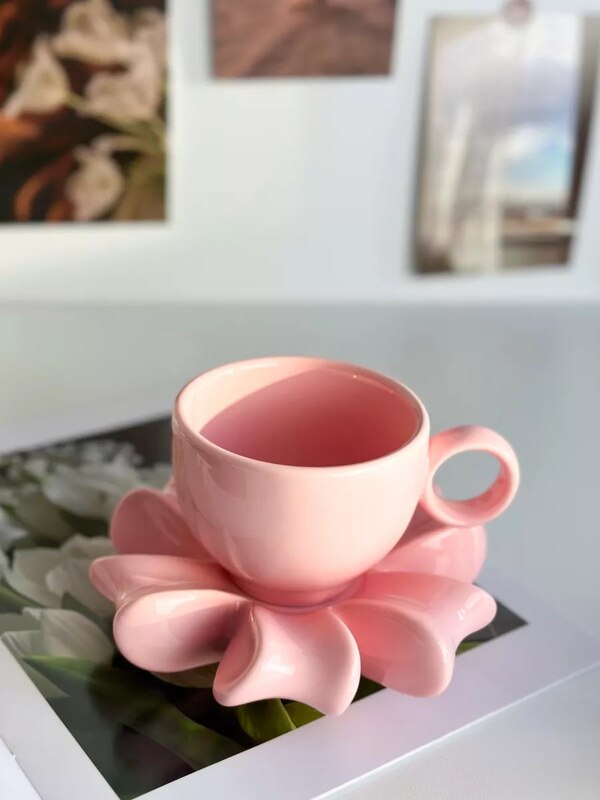 Tea and coffee pair cup and saucer "Bow", TUTUHOME