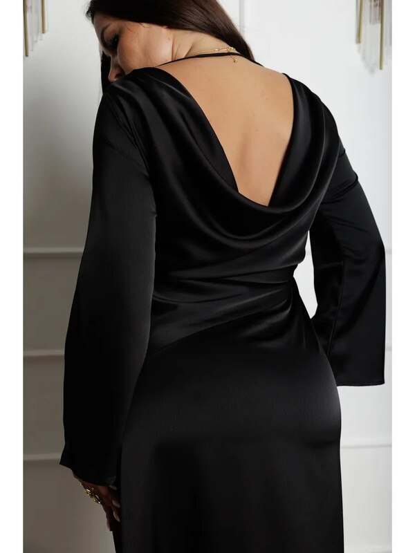 Evening dress with open back, Nely look