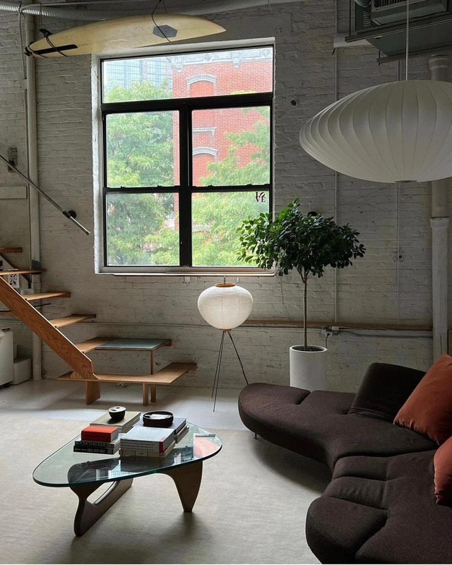 The Los Angeles home of tâm, designed in a Mid-century Modern and Industrial style.