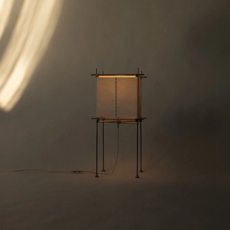 The AN-45 lamp, part of the AXI3 system, is inspired by traditional Japanese lanterns.