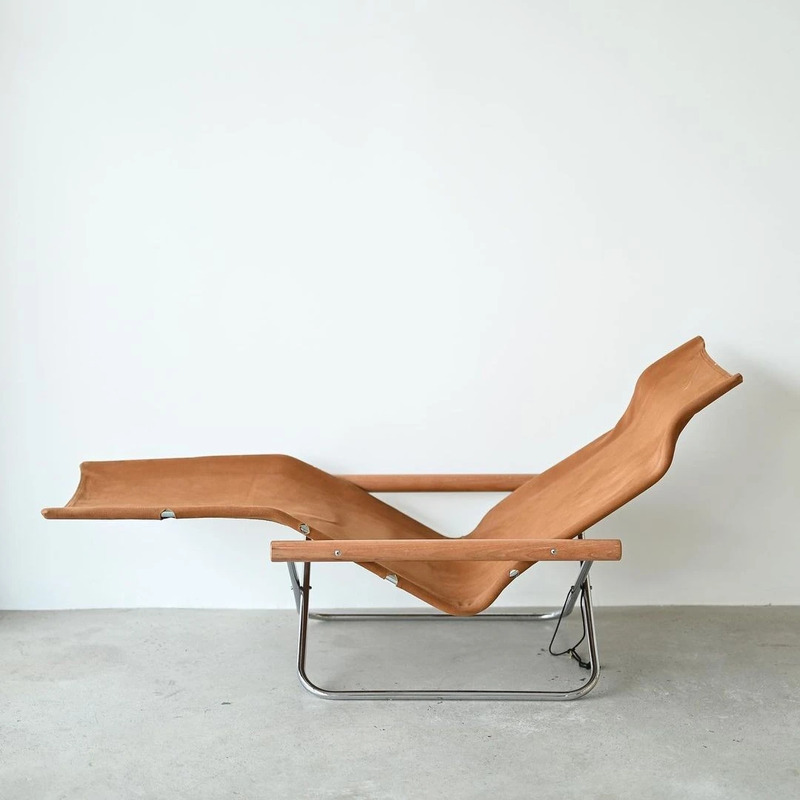 The NY Folding Lounge Chair, designed by Takeshi Nii in the 1950s.