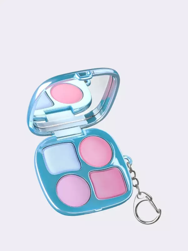 Compact blush palette in keychain format fwee Pocket Cheek Palette CP01 Pink&Soda 🖤 Buy in the online store