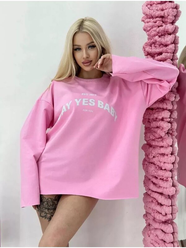 Longsleeve oversized casual knitted,