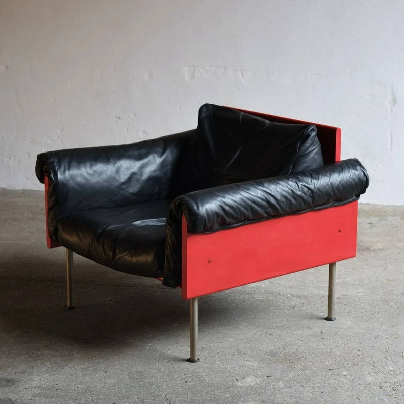 Ateljee lounge Chair designed by Yrjö Kukkapuro for Haimi in 1964.