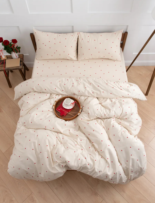 Bed linen for 2 bedrooms with European sheet Simple life, TK Traditsiya