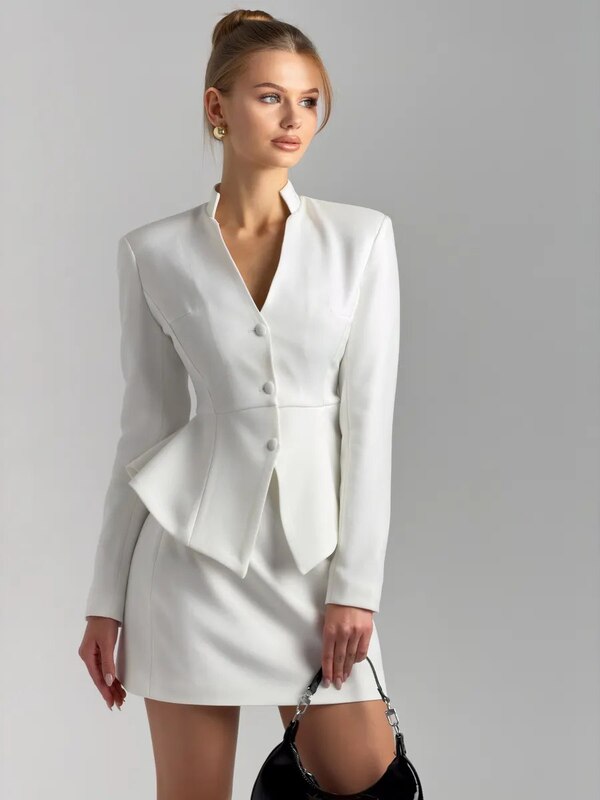 Evening suit jacket with elegant skirt, Loren Lunaris