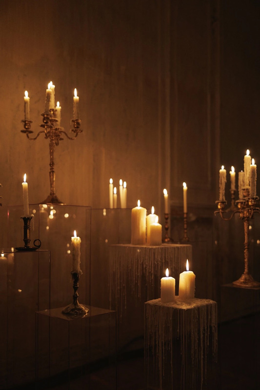 An installation at the All Saints immersive experience at The James Grain Warehouse in San Jose.