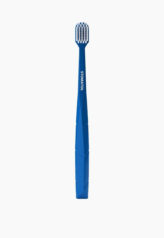 Toothbrush Stomatol medium hardness, color: blue, MP002XU002BO - buy in the Lamoda online store