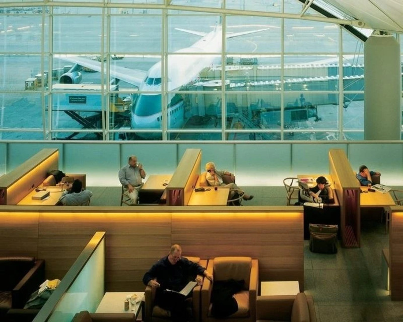 Cathay Pacific Lounge at Hong Kong International Airport by John Pawson.