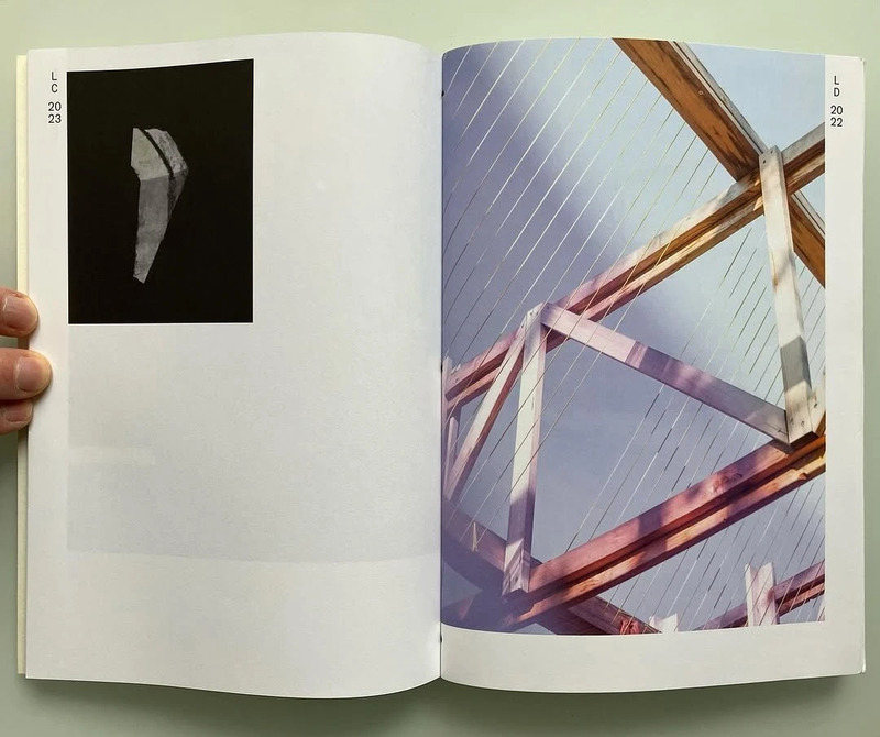 Spread from the photobook Let the wind take care of everything. Photos by Léonore Veya and Daniel Zamarbide.