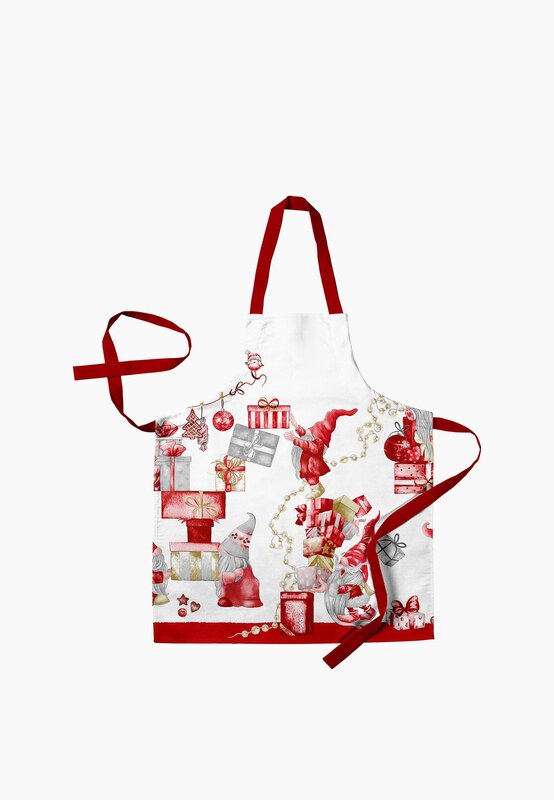 Apron Mia Cara 60x70 cm Gnomes in the house, color: white, MP002XU0CXYE — buy in the Lamoda online store
