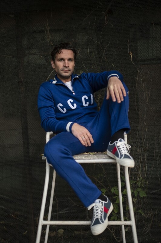 USSR sweater "Trowel" made of wool (pre-order, will be available within 10-14 days) (blue) - TIN brand online store