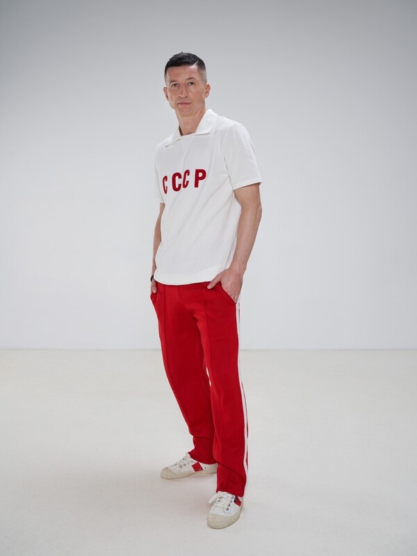 USSR wool trousers (pre-order, will be available within 10-14 days) (red) - TIN brand online store