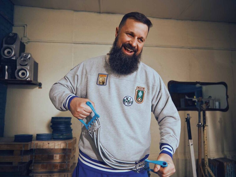 Sweatshirt TIN x DYNAMO x Nigel Cabourn 769 (gray) - TIN online brand store