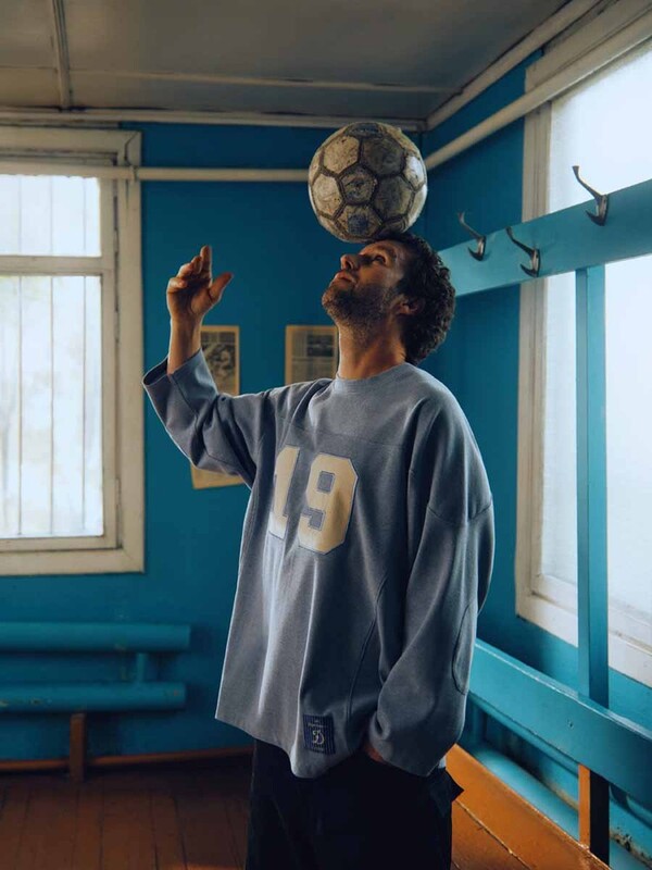 Hockey top TIN x DYNAMO x Nigel Cabourn 763 (blue) - TIN online brand store