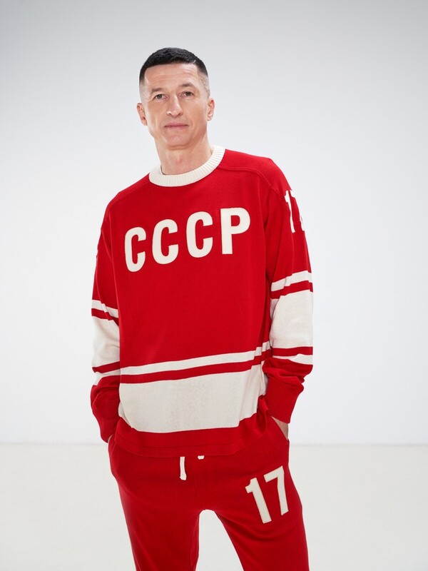 Sweater Kharlamov No. 17 (red) - TIN brand online store