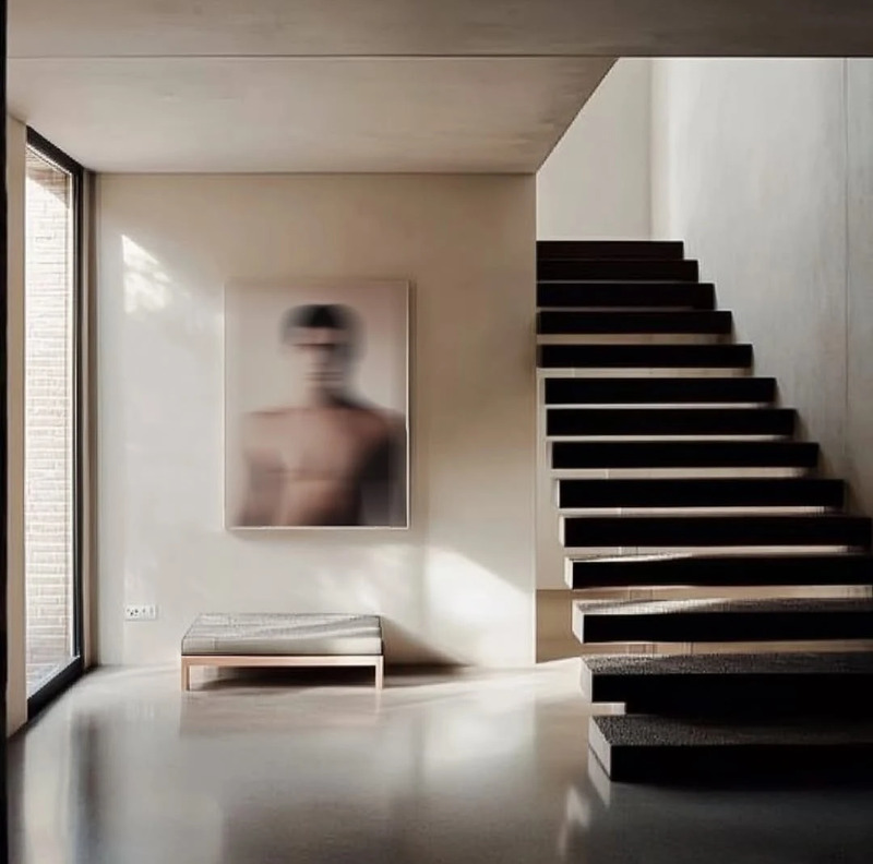 A minimalist interior by Jorge Khawam and Interiors Design Tools.