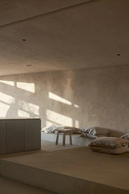 The Minimalist interior of Cafe Hoof in the UAE, designed by Bone Studio. Photo by Alexey Nikonorov.