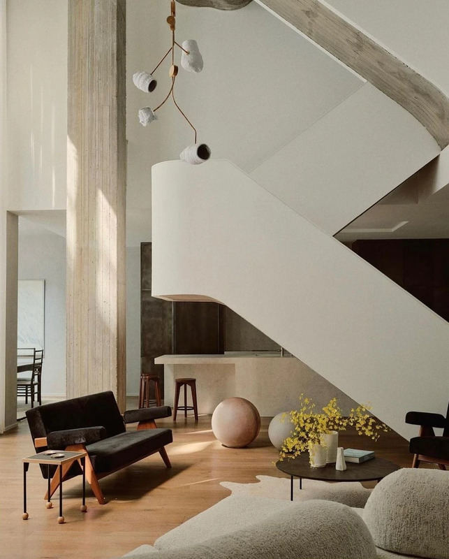 A Brutalist New York home by designer Jae Joo. Photo by William Jess Laird.
