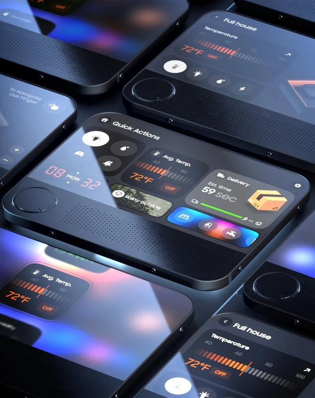 A concept for an advanced home management device by The Image (Designing AI Products).