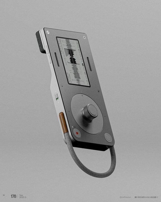 The D4 “Documenter”, a concept for a field recorder and sampler by carlhauser.