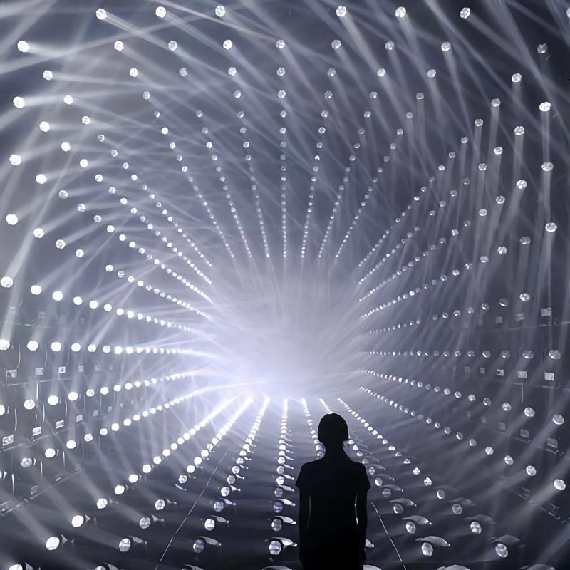 Light Vortex III by teamLab at teamLab Borderless Shanghai.