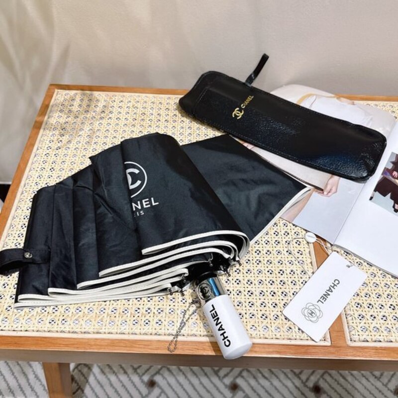 Chanel umbrella, 3 folds, red buy with delivery on OZON at a low price (1947346362)