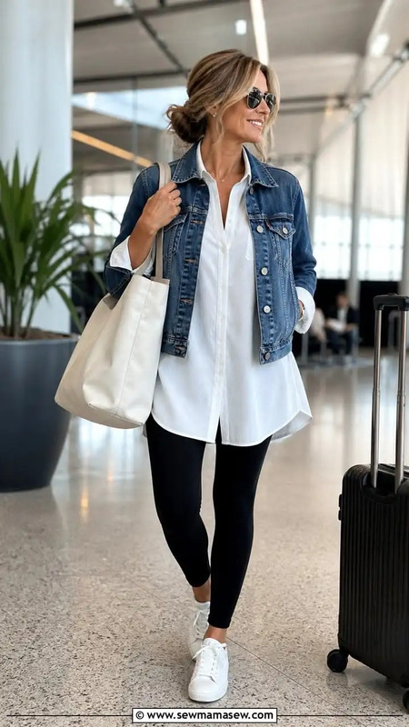 20 Stylish Denim Jacket Outfits for Women Over 40