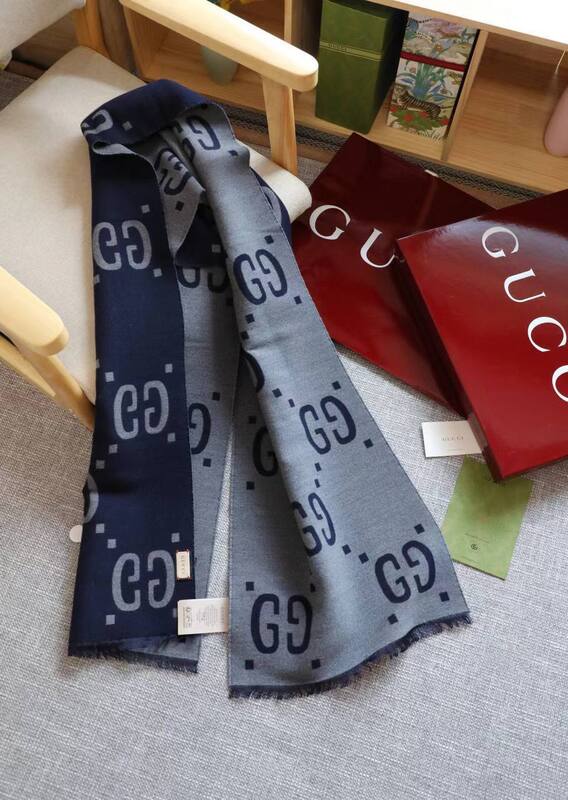 Trendy gray-blue scarf Gucci BP-194857