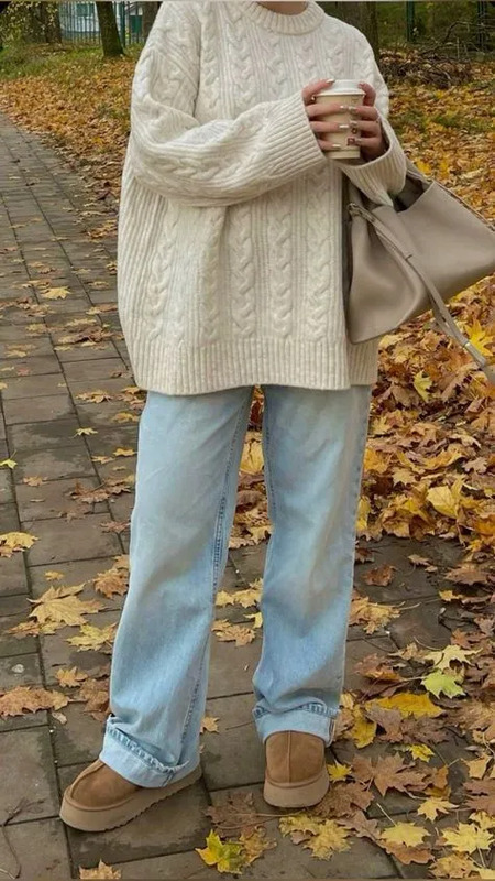 #winteroutfits #layeredlooks knit sweaters, white sweaters, white sweater outfit, aesthetic fall outfit, aesthetic winter outfit, amazon sweaters, winter sweaters, outfits for school, clean girl aesthetic, winter aesthetic, winter fits, winter out...