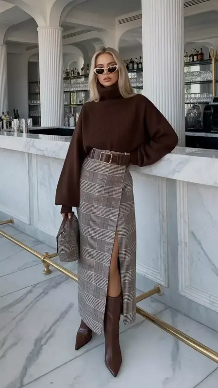 Skirts For Autumn, Fashion 2026, Fashion Autumn, Autumn Winter, Cardigan, Skirt, Autumn, Winter, Women's Fashion