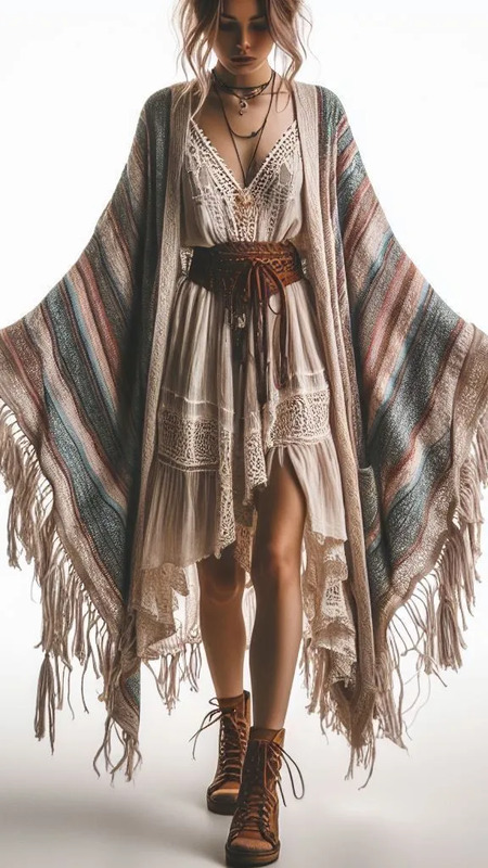 Women's Casual Boho Chic Outfit. Bohemian Fashion. Boho Style Clothing Check more at https://beautyfashionideas.com/uncategorized/womens-casual-boho-chic-outfit-bohemian-fashion-boho-style-clothing/ Boho Clothing, Modern Hippie Style, Hippie Fashion...