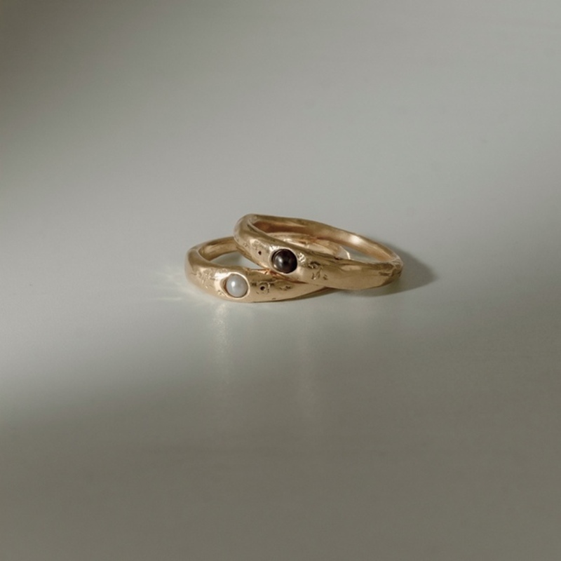 Gold-colored rings > Ring with a gold-colored pearl Sergacheva buy in the online store