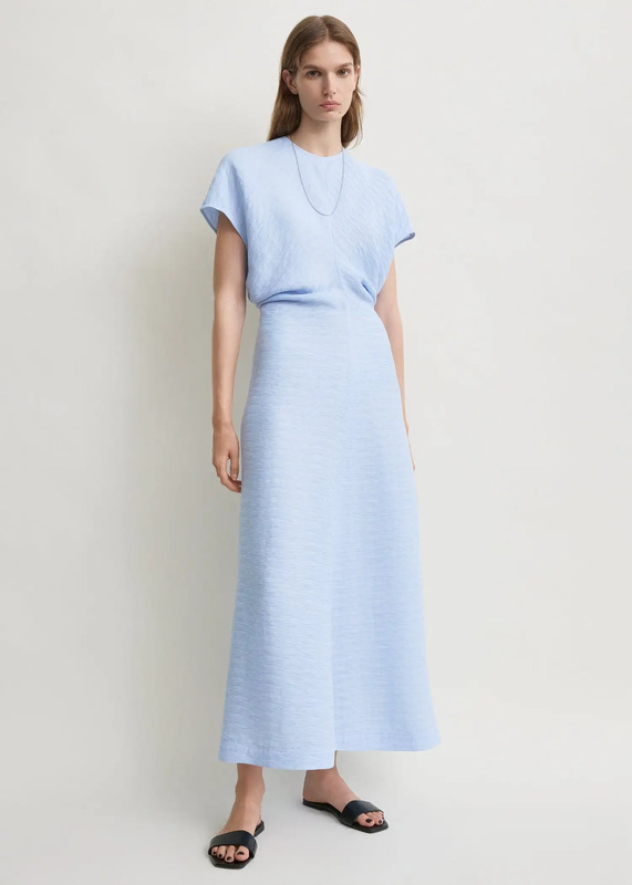 Slouch waist dress sky