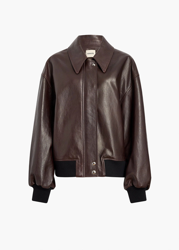 Shelman Jacket in Dark Brown Leather